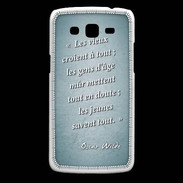 Coque Samsung Core Plus Les vieux Turquoise Citation Oscar Wilde