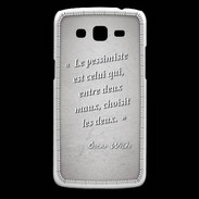 Coque Samsung Core Plus Pessimiste Gris Citation Oscar Wilde
