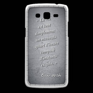 Coque Samsung Core Plus Quart d'heure Noir Citation Oscar Wilde