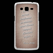 Coque Samsung Core Plus Quart d'heure Rouge Citation Oscar Wilde