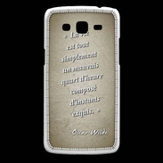 Coque Samsung Core Plus Quart d'heure Sepia Citation Oscar Wilde