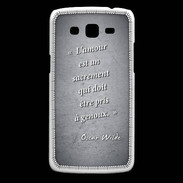 Coque Samsung Core Plus Sacrement amour Noir Citation Oscar Wilde