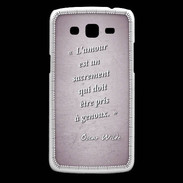 Coque Samsung Core Plus Sacrement amour Rose Citation Oscar Wilde