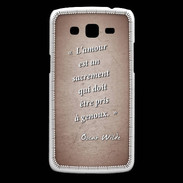 Coque Samsung Core Plus Sacrement amour Rouge Citation Oscar Wilde