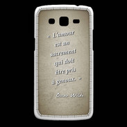 Coque Samsung Core Plus Sacrement amour Sepia Citation Oscar Wilde