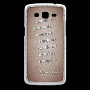 Coque Samsung Core Plus Avis gens Rouge Citation Oscar Wilde