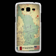 Coque Samsung Core Plus Débarquement Normandie Carte ZG