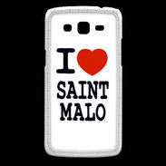 Coque Samsung Core Plus I love Saint Malo