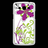 Coque Samsung Core Plus motif floral vert