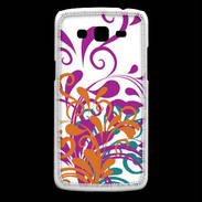 Coque Samsung Core Plus motif floral orange