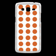 Coque Samsung Core Plus pois orange