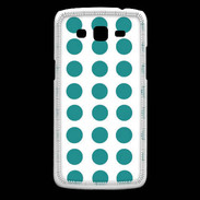 Coque Samsung Core Plus pois bleu clair