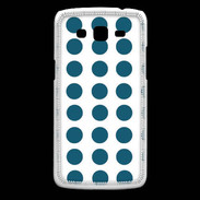 Coque Samsung Core Plus pois turquoise