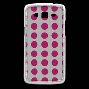 Coque Samsung Core Plus pois gris & framboise