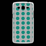 Coque Samsung Core Plus pois gris & turquoise