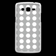 Coque Samsung Core Plus pois gris & blanc