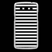Coque Samsung Core Plus rayures noires et blanches