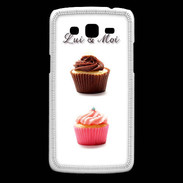 Coque Samsung Core Plus Cupcake lui et moi PR