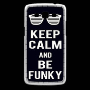 Coque Samsung Core Plus Keep Calm Funky Noir