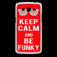 Coque Samsung Core Plus Keep Calm Funky Rouge