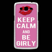 Coque Samsung Core Plus Keep Calm Girly Rose