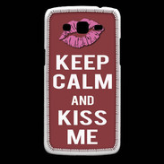 Coque Samsung Core Plus Keep Calm Kiss me Brique