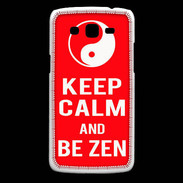 Coque Samsung Core Plus Keep Calm Be Zen Rouge