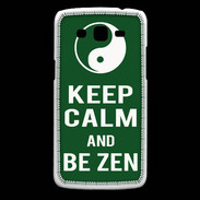 Coque Samsung Core Plus Keep Calm Be Zen Vert