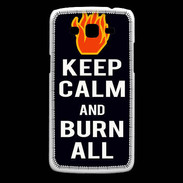 Coque Samsung Core Plus Keep Calm Burn Noir