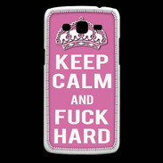 Coque Samsung Core Plus Keep Calm Fuck hard Rose