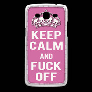 Coque Samsung Core Plus Keep Calm Fuck Off Rose