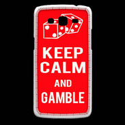 Coque Samsung Core Plus Keep Calm Gamble Rouge