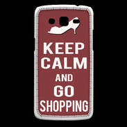 Coque Samsung Core Plus Keep Calm Go Shopping Brique