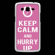 Coque Samsung Core Plus Keep Calm Hurry up Rose