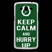 Coque Samsung Core Plus Keep Calm Hurry up Vert