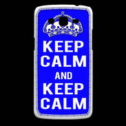 Coque Samsung Core Plus Keep Calm Bleu