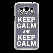 Coque Samsung Core Plus Keep Calm Gris