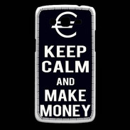 Coque Samsung Core Plus Keep Calm Make money Noir