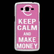 Coque Samsung Core Plus Keep Calm Make money Rose