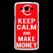 Coque Samsung Core Plus Keep Calm Make money Rouge