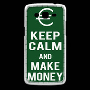 Coque Samsung Core Plus Keep Calm Make money Vert