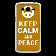 Coque Samsung Core Plus Keep Calm Peace Orange