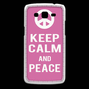 Coque Samsung Core Plus Keep Calm Peace Rose
