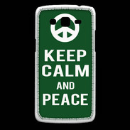 Coque Samsung Core Plus Keep Calm Peace Vert