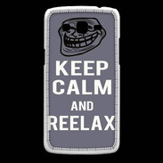 Coque Samsung Core Plus Keep Calm Reelax Gris
