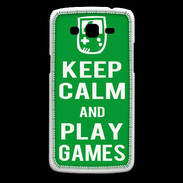 Coque Samsung Core Plus Keep Calm Play games Vert