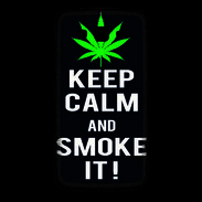 Coque Samsung Core Plus Keep Calm Smoke Noir