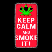 Coque Samsung Core Plus Keep Calm Smoke Rouge