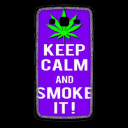 Coque Samsung Core Plus Keep Calm Smoke it Violet