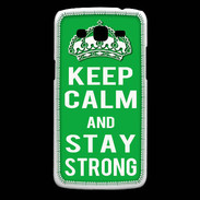 Coque Samsung Core Plus Keep Calm Stay strong Vert